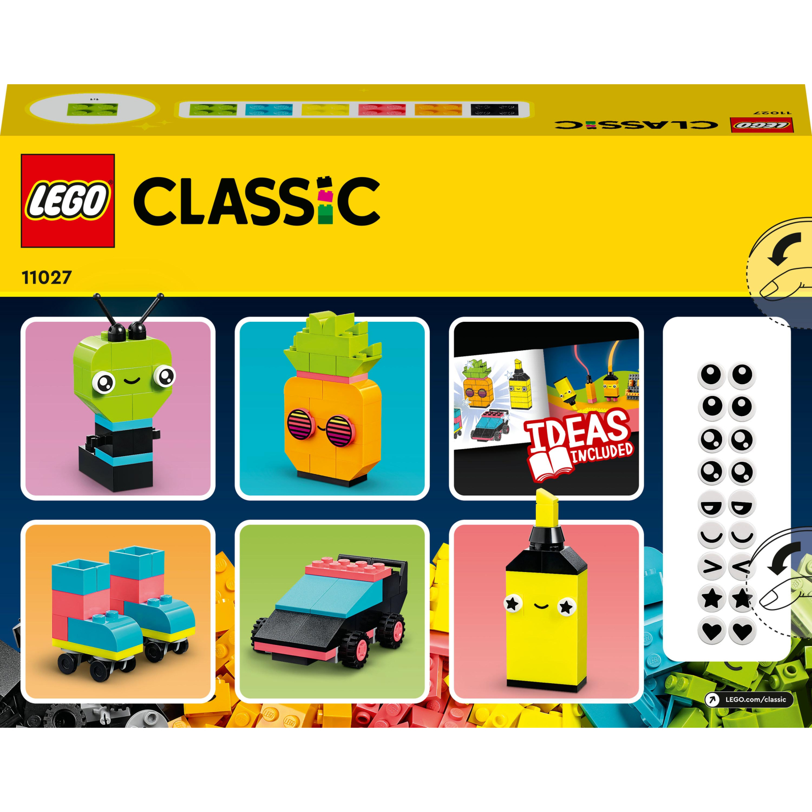 Конструктор LEGO Classic Творчі неонові веселощі 333 деталі (11027) зображення 9