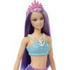 Кукла Barbie Русалка с пурпурными волосами серии Дримтопия (HGR10) изображение 3