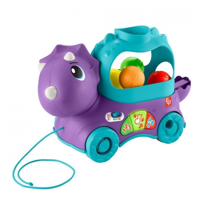 Каталка Fisher-Price Веселий трицератопс (багатомовний) (HNR53)