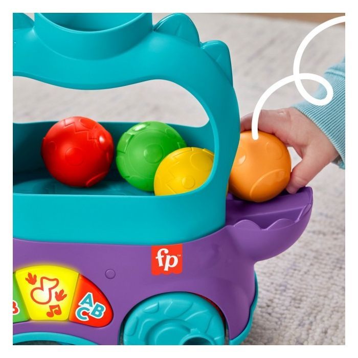 Каталка Fisher-Price Веселий трицератопс (багатомовний) (HNR53) зображення 7