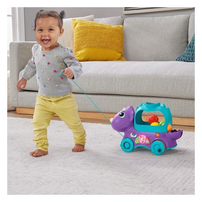 Каталка Fisher-Price Веселий трицератопс (багатомовний) (HNR53) зображення 8