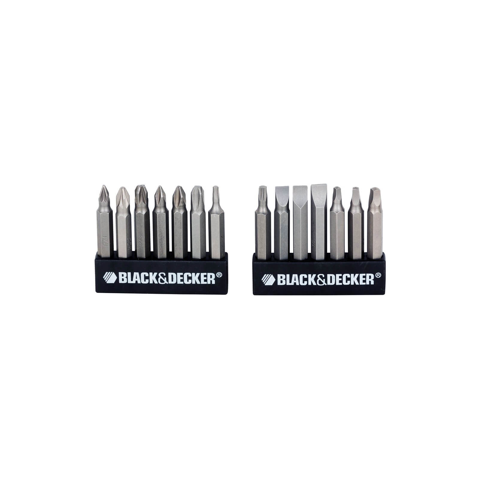 Отвертка Black&Decker с битами PH1, PZ2, SL8, Tx20, SQ1, PZ2, SQ3, L= 50 мм, 14 шт, блистер (A7073) изображение 5