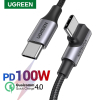 Дата кабель USB-C to USB-C 2.0m 100W US334 Black Ugreen (70645) изображение 8