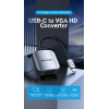 Перехідник USB3.1 Type-C to VGA (F) 0.15m 1080p 60Hz Vention (TDFHB) зображення 2