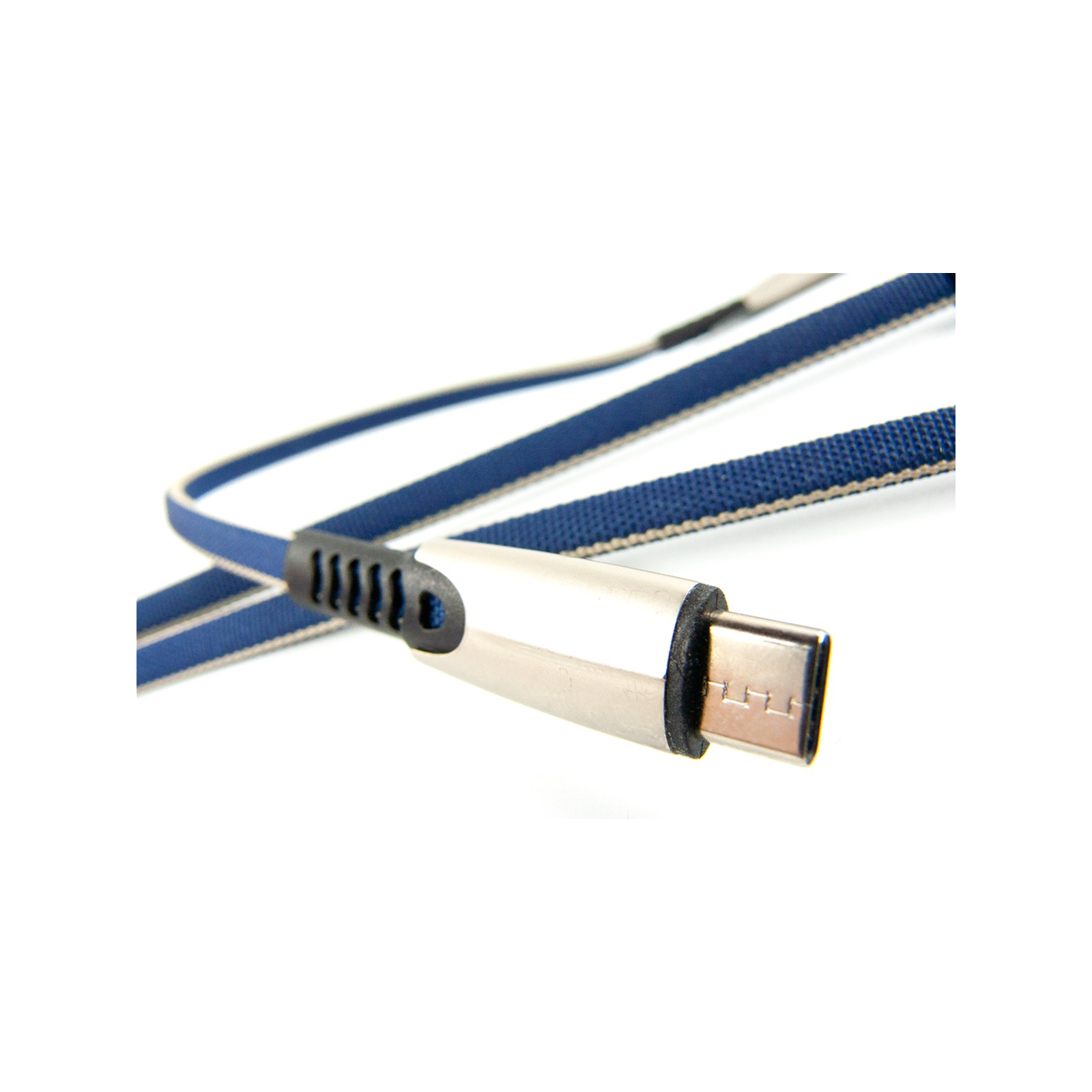 Дата кабель USB 2.0 AM to Type-C 0.25m blue Dengos (PLS-TC-SHRT-PLSK-BLUE) изображение 2
