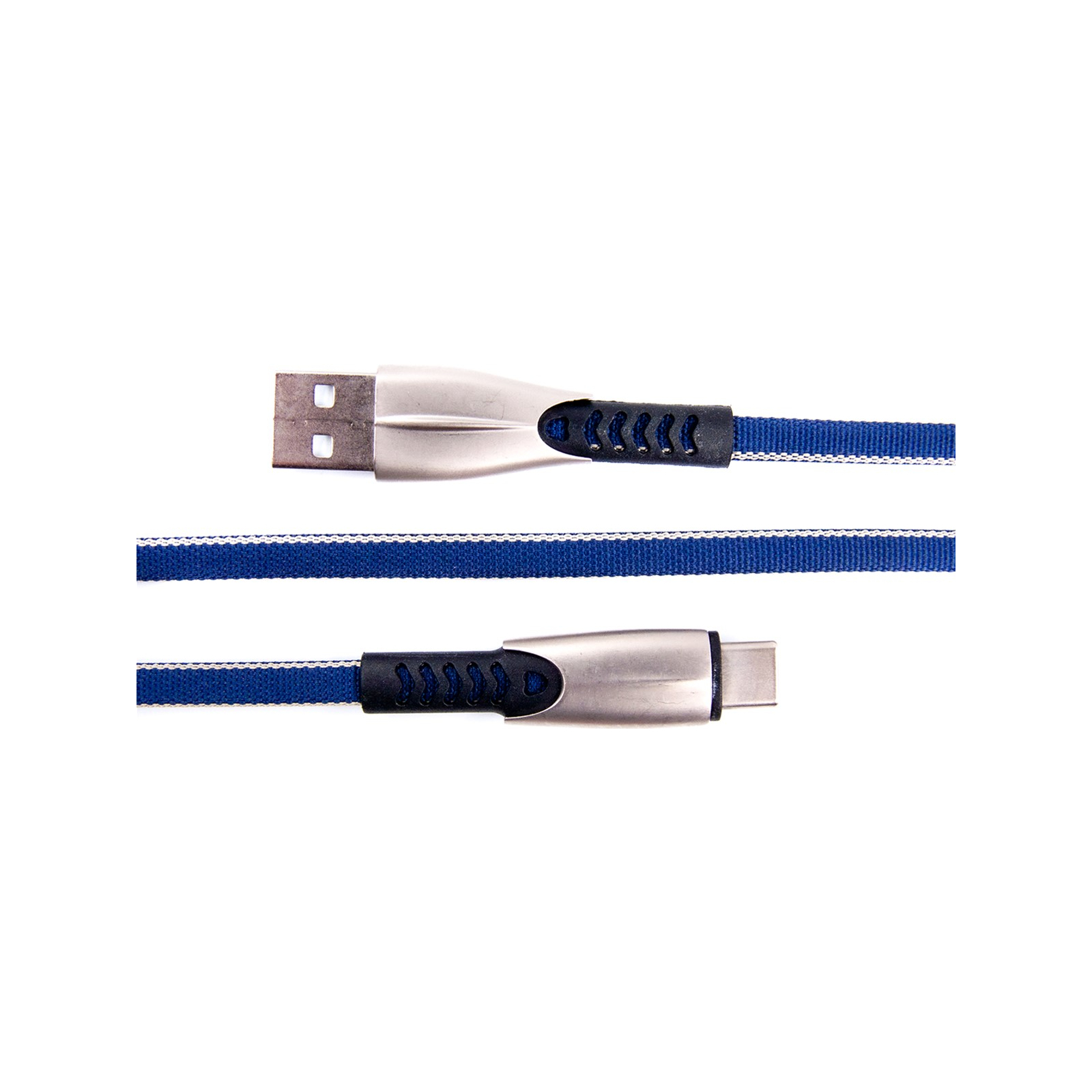 Дата кабель USB 2.0 AM to Type-C 0.25m blue Dengos (PLS-TC-SHRT-PLSK-BLUE) зображення 3
