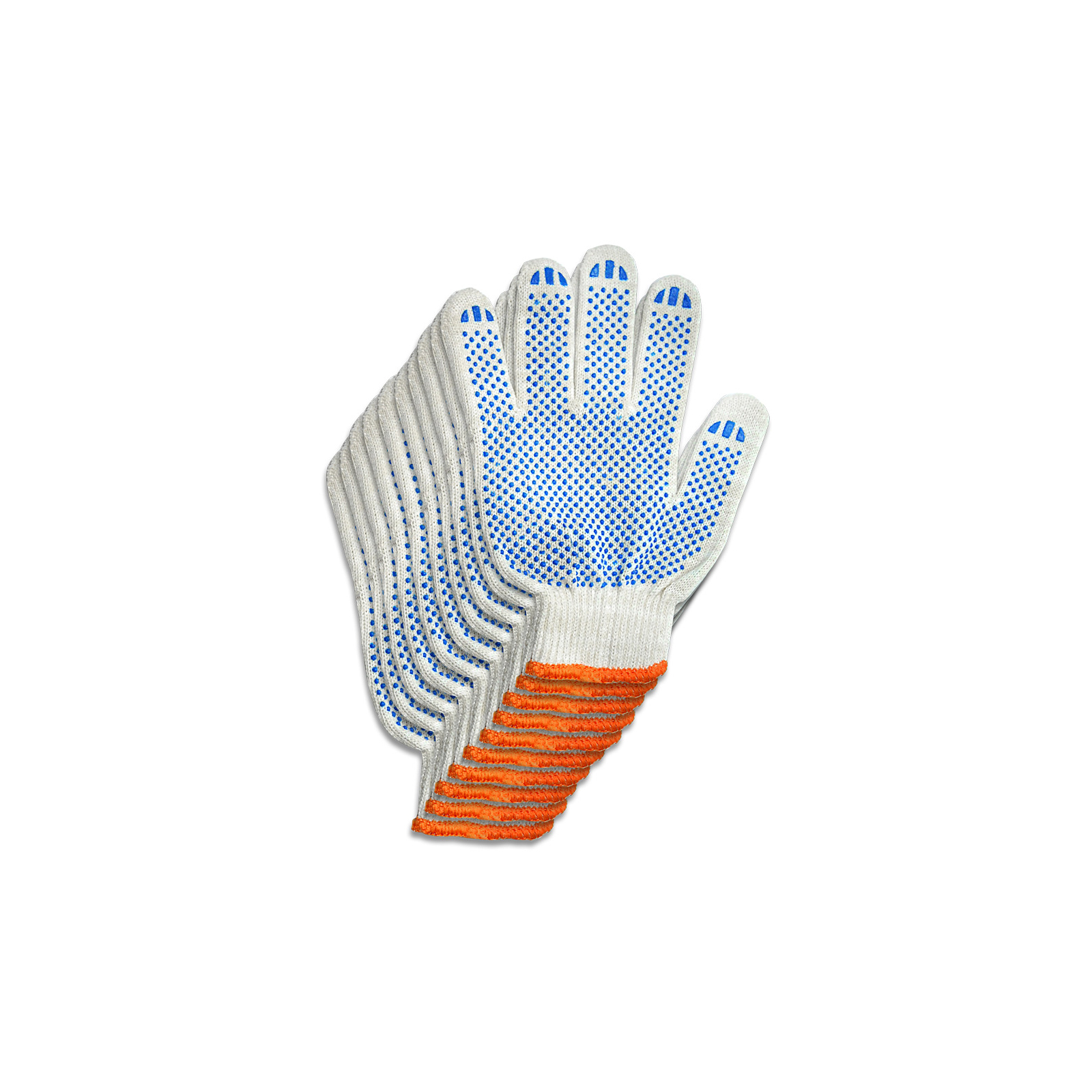 Захисні рукавиці Stark ПВХ білі 10 шт (510083100.10)