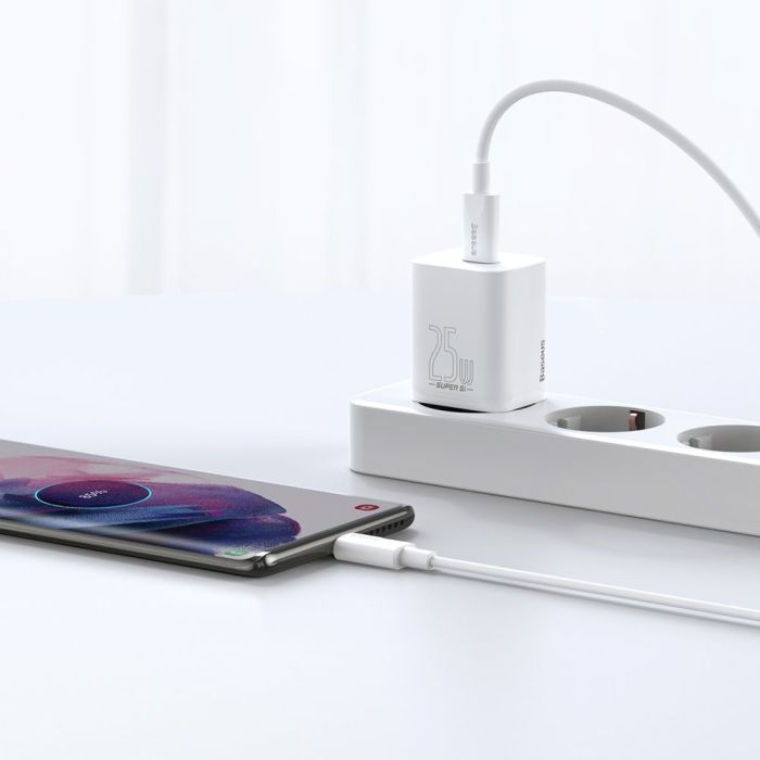 Зарядний пристрій Baseus Super Si Quick Charger 1C White (CCSP020102) зображення 7