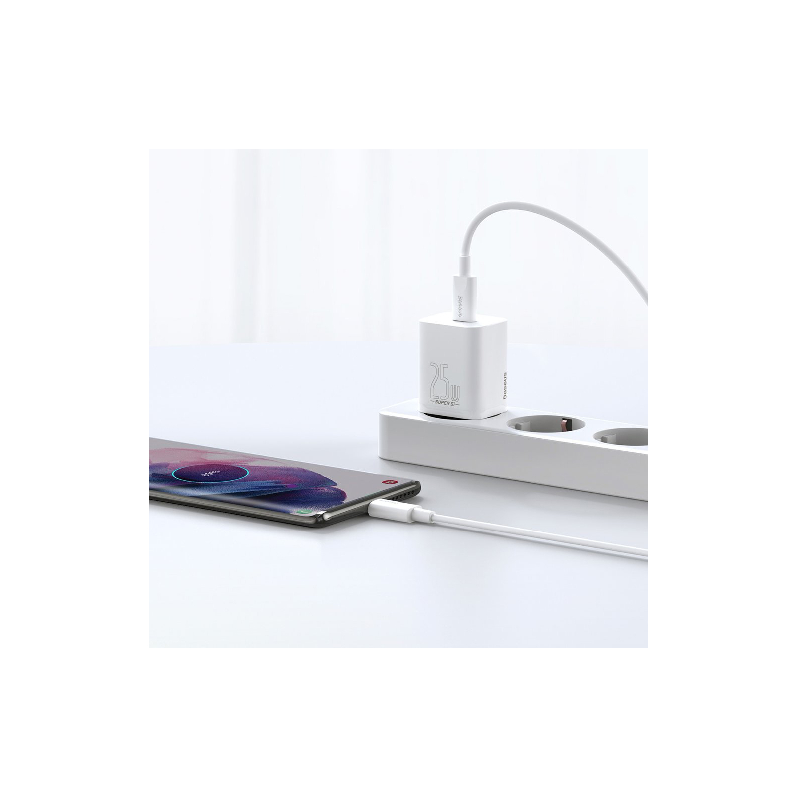 Зарядное устройство Baseus Super Si Quick Charger 1C White (CCSP020102) изображение 7