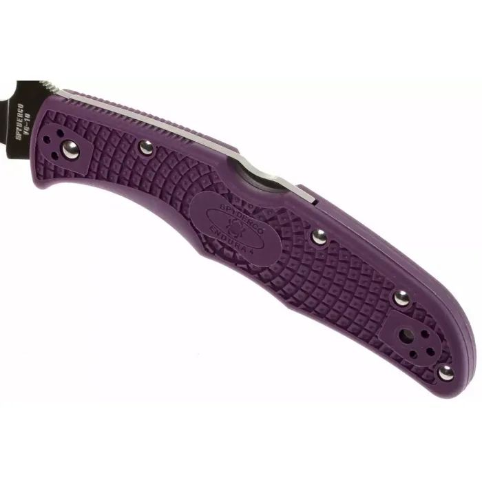 Нож Spyderco Endura 4 Flat Ground Purple (C10FPPR) изображение 5