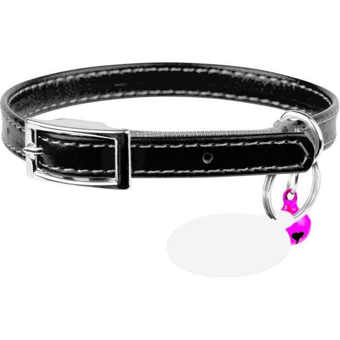 Ошейник для животных WAUDOG Glamour с QR паспортом Д 17-20 см красный (32753)