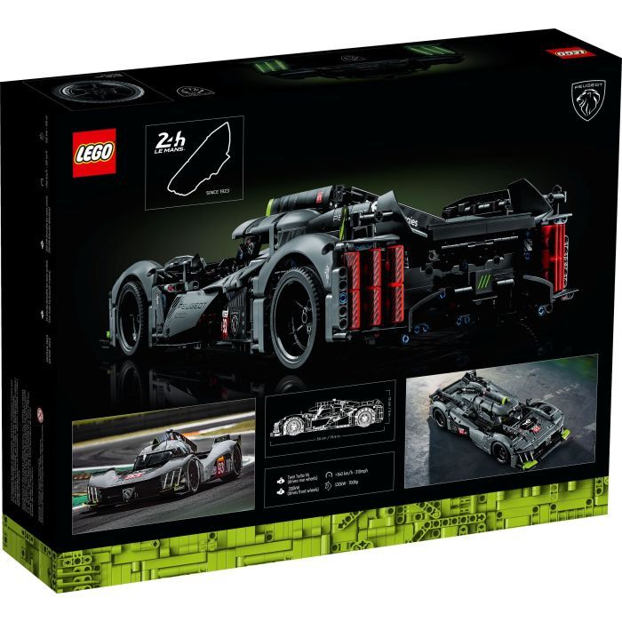 Конструктор LEGO Technic Peugeot 9X8 24H Le Mans Hybrid Hypercar 1775 деталей (42156) зображення 8