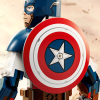 Конструктор LEGO Marvel Фигурка Капитана Америка для сборки 310 деталей (76258) изображение 7