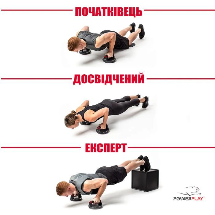 Упоры для отжиманий PowerPlay 4321 пластикові Круглі (PP_4321) изображение 5