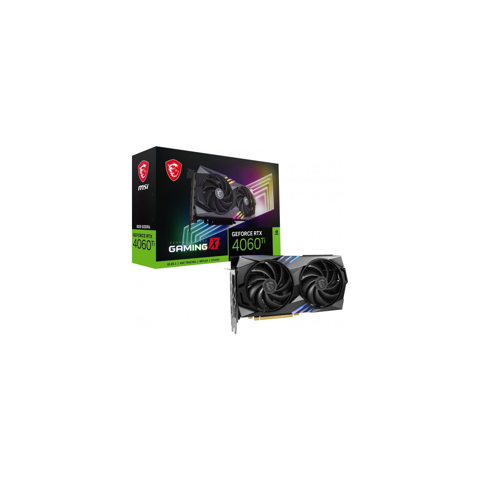 Відеокарта MSI GeForce RTX4060Ti 8Gb GAMING X (RTX 4060 Ti GAMING X 8G) зображення 8