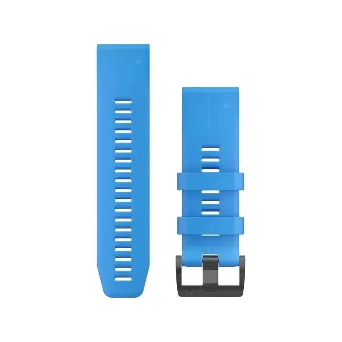 Ремінець до смарт-годинника Garmin fenix 5X Plus 26mm QuickFit Cyan Blue Silicone (010-12741-02)
