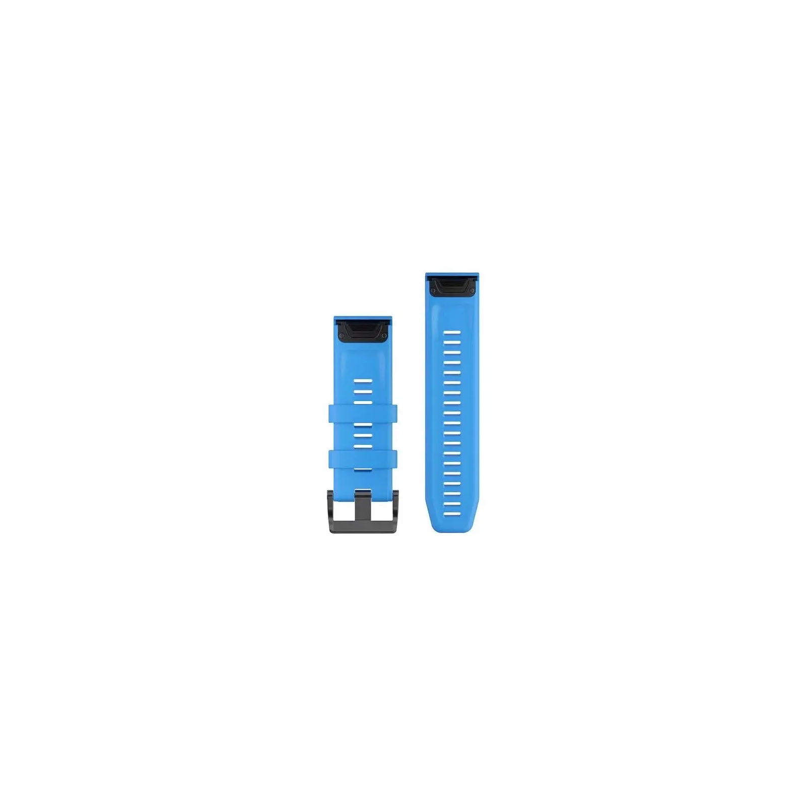 Ремінець до смарт-годинника Garmin fenix 5X Plus 26mm QuickFit Cyan Blue Silicone (010-12741-02) зображення 2