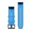 Ремешок для смарт-часов Garmin fenix 5X Plus 26mm QuickFit Cyan Blue Silicone (010-12741-02) изображение 2