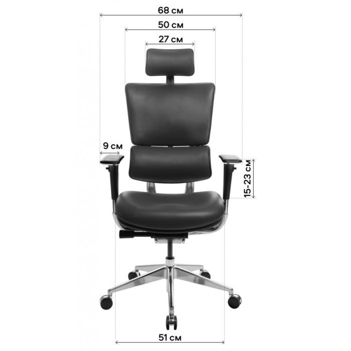 Офисное кресло GT Racer X-807 Black (X-807 Leather Black (P-02)) изображение 11