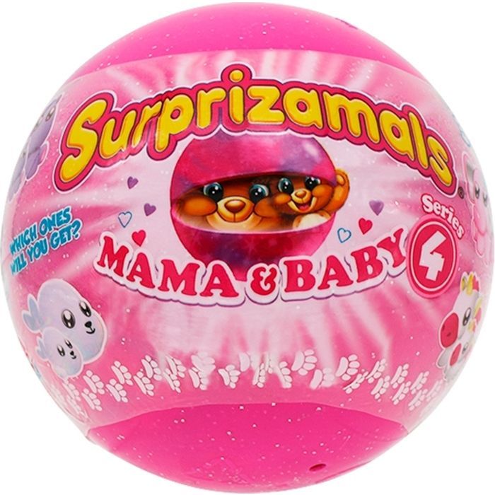 Мягкая игрушка Surprizamals сюрприз в шаре S4 – Мама и малыш (SU03511-5016)