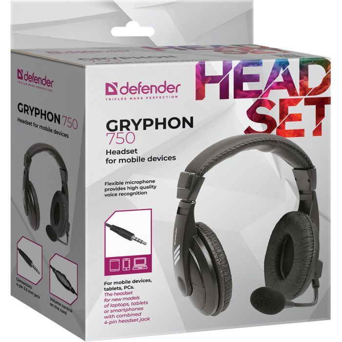 Наушники Defender Gryphon 750 Black (63755) изображение 5