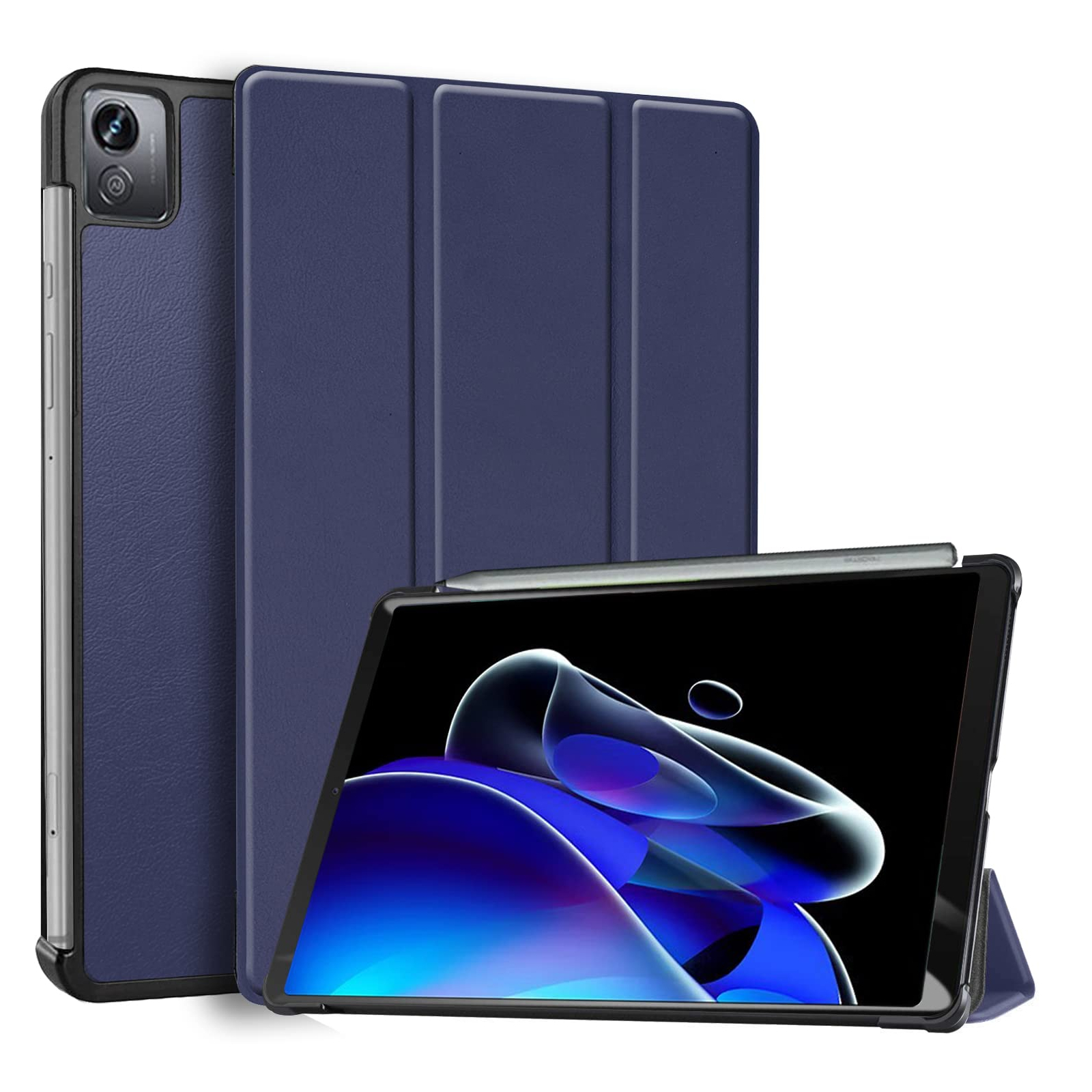 Чехол для планшета BeCover Smart Case Realme Pad X 11" Deep Blue (709605) изображение 2