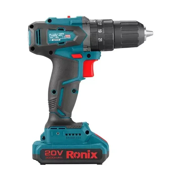 Шуруповерт Ronix ударный аккумуляторный 20В, 2Ah х 2 (8900K) изображение 2