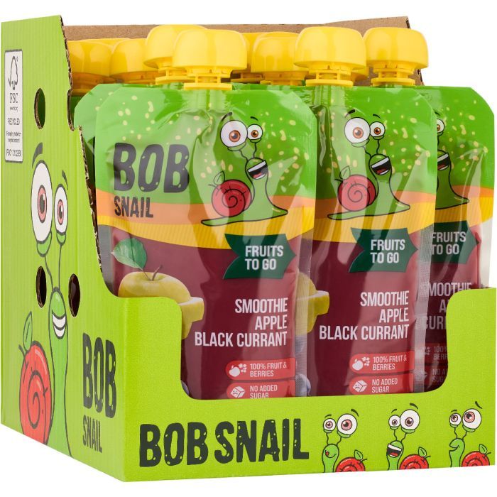 Дитяче пюре Bob Snail Равлик Боб Смузі Яблуко-Чорна Смородина 200 г (4820219347019) зображення 2