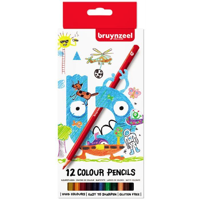 Олівці кольорові Bruynzeel 12 кольорів картонна коробка (8712079421014)