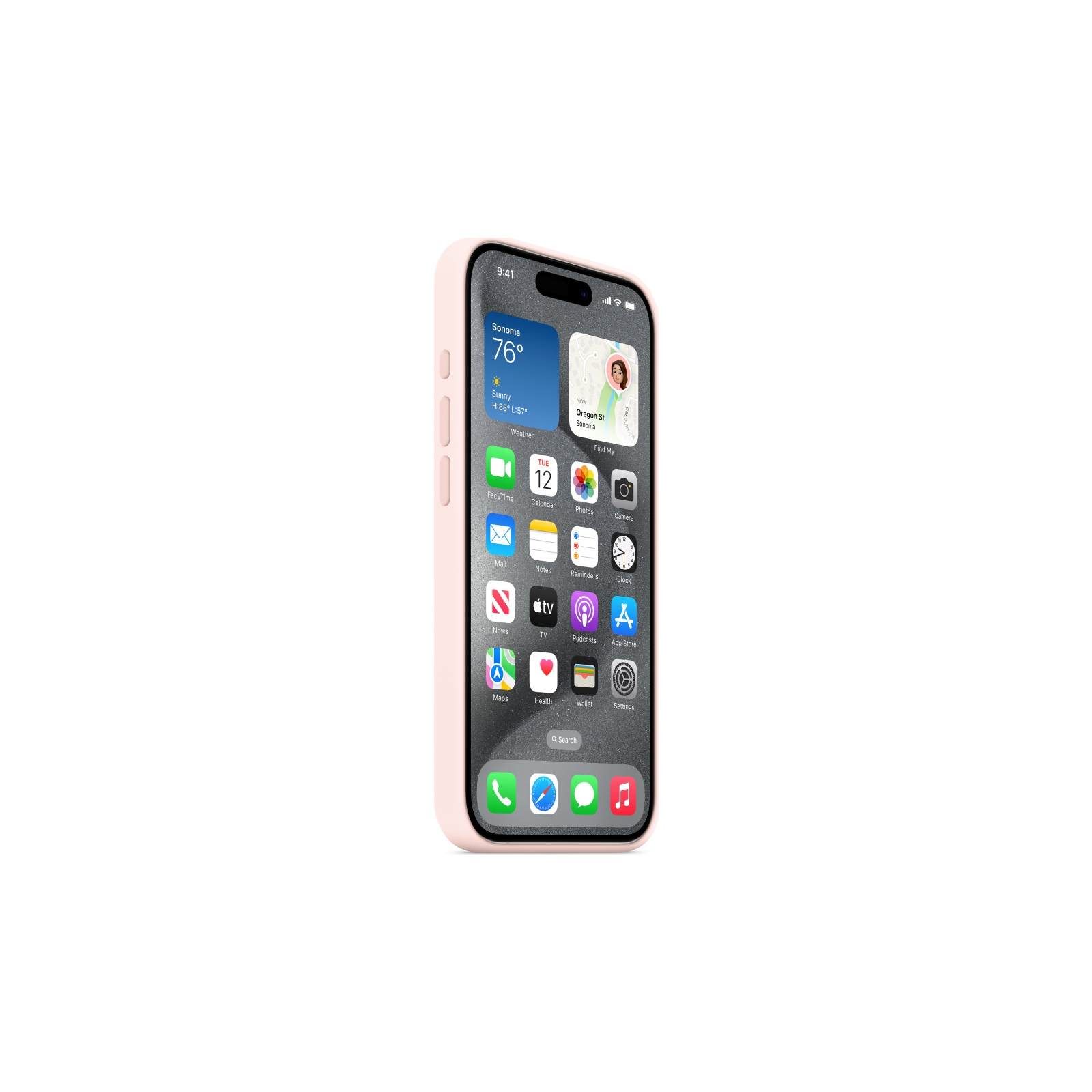 Чохол до мобільного телефона Apple iPhone 15 Pro Silicone Case with MagSafe Black (MT1A3ZM/A) зображення 6