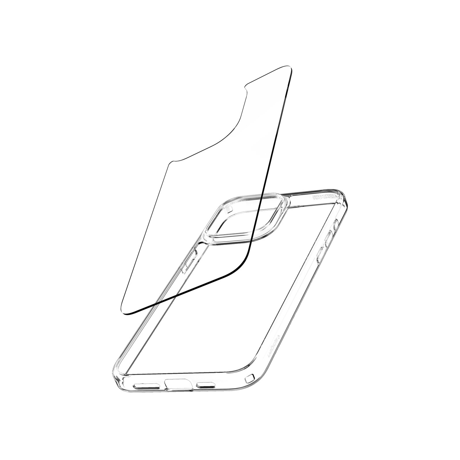 Чохол до мобільного телефона Spigen Apple iPhone 15 Pro Air Skin Hybrid Crystal Clear (ACS06697) зображення 9