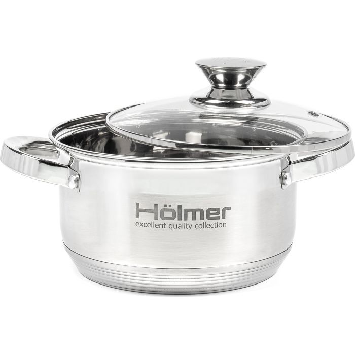 Набор посуды Hölmer з кришками 1,5л/2,7л (CS-1451-SS) изображение 2