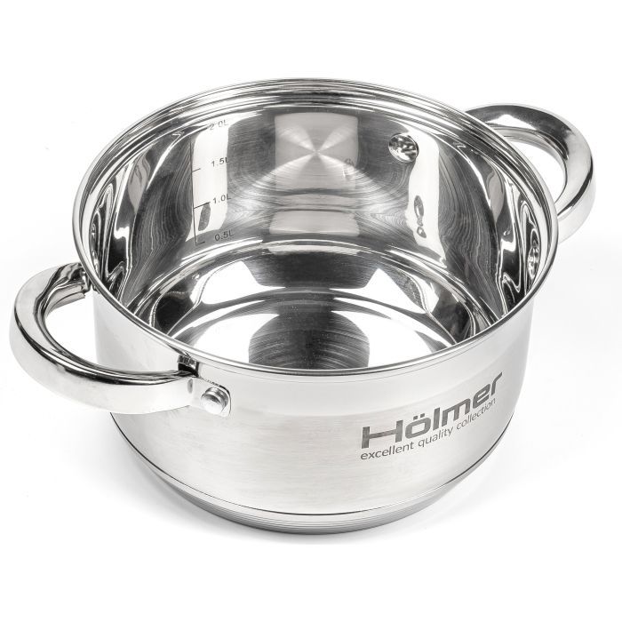Набор посуды Hölmer з кришками 1,5л/2,7л (CS-1451-SS) изображение 4