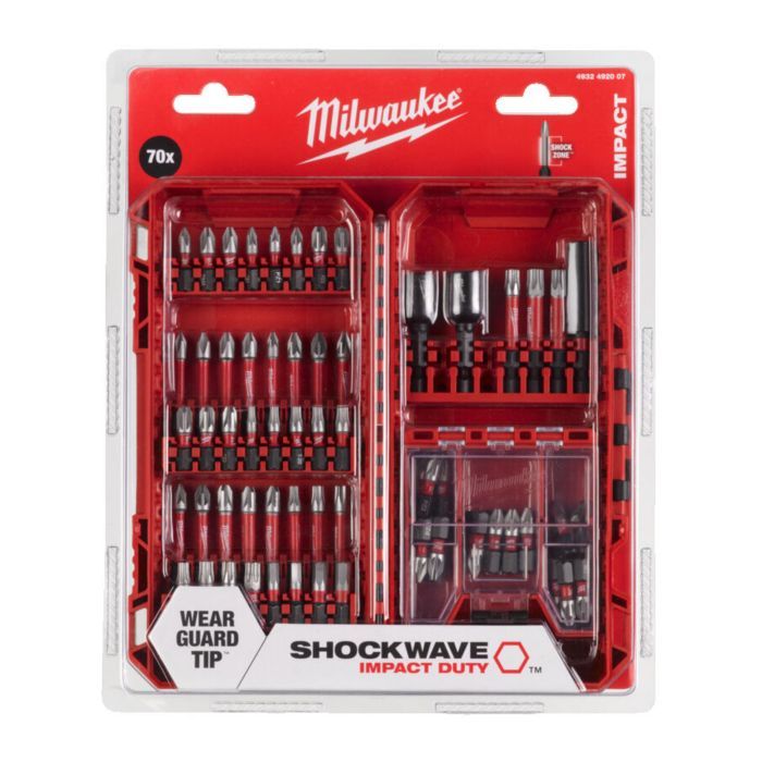 Набор бит Milwaukee SHOCKWAVE 70шт (4932492007) изображение 2