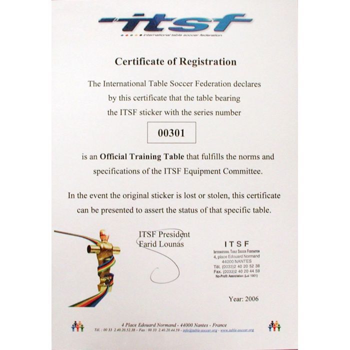 Настольный футбол Garlando Pro Champion ITSF (PRO) (929902) изображение 7