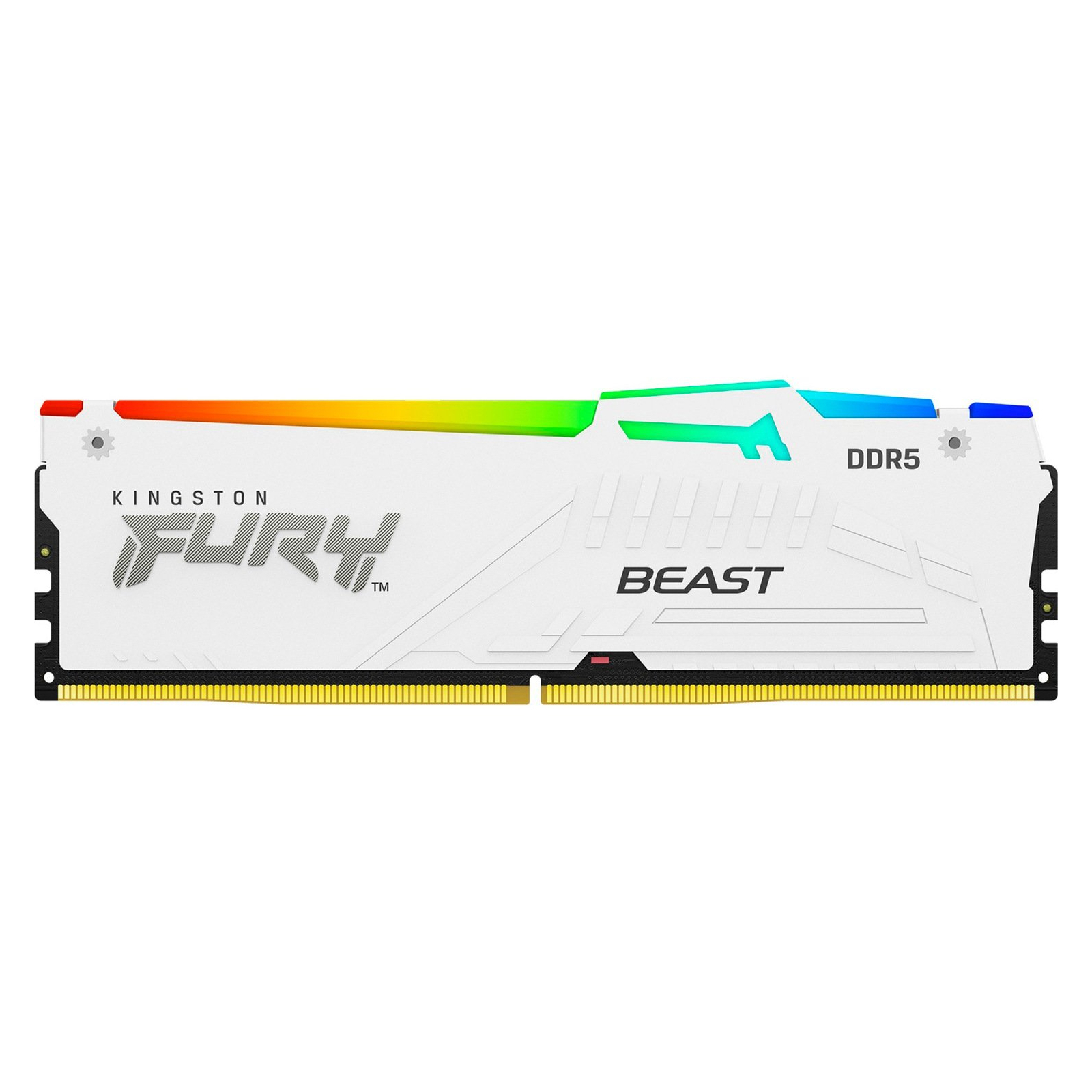 Модуль пам'яті для комп'ютера DDR5 16GB 5600 MHz Beast White RGB Kingston Fury (ex.HyperX) (KF556C36BWEA-16)