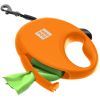 Повідець для собак WAUDOG R-leash з контейнером для пакетів S до 12 кг 3 м помаранчевий (26274) зображення 4