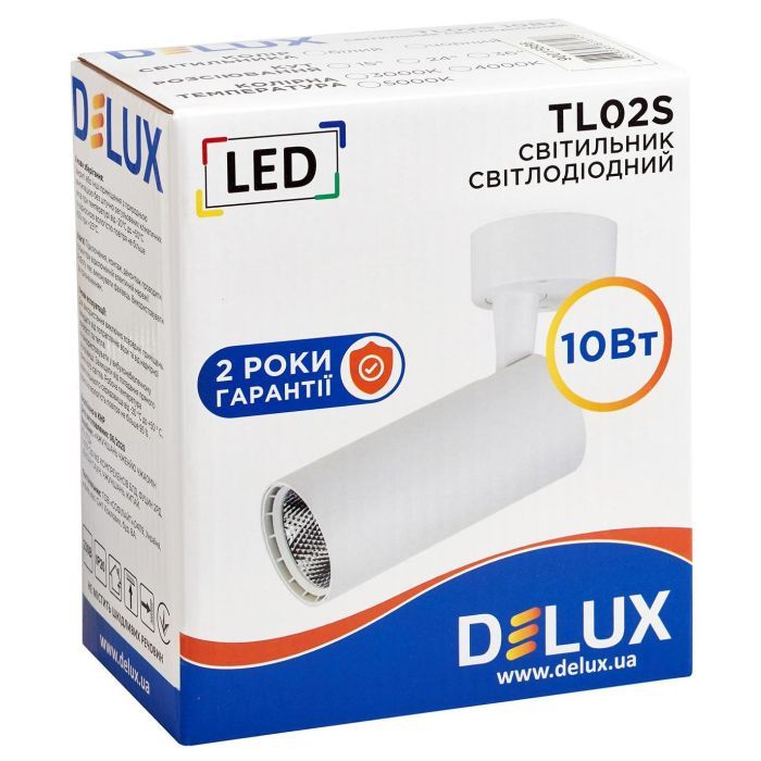 Спот Delux TL02S 10 Вт 4000K (90015886) изображение 2
