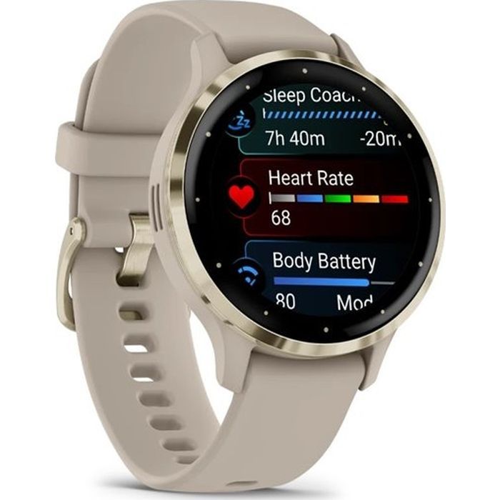 Смарт-часы Garmin Venu 3S, French Gray + Soft Gold, GPS (010-02785-02) изображение 3