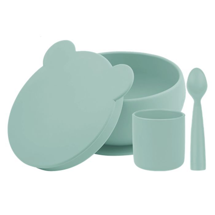 Набір дитячого посуду MinikOiOi BLW Set I - Mineral Blue (101070056)
