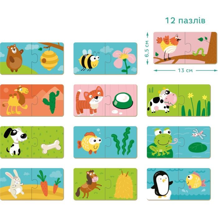 Пазл DoDo Дуо Кто что ест (300118) изображение 4