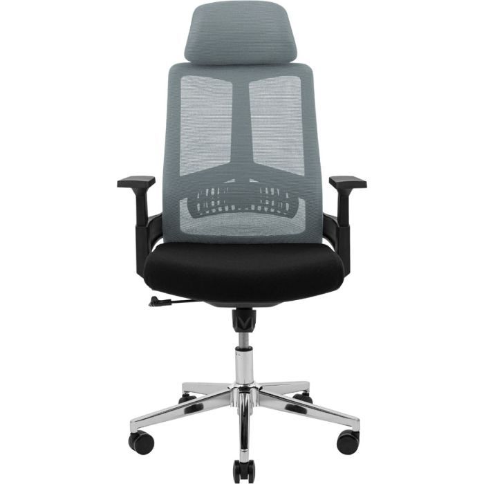 Офисное кресло Richman Токен Хром M-1 (Tilt) Сетка черная + сетка серая (ADD0003213) изображение 2