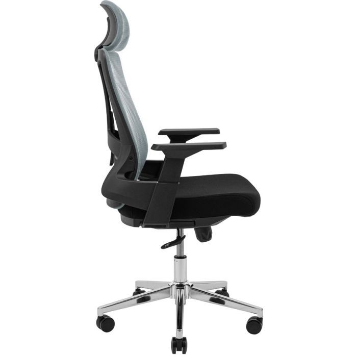 Офисное кресло Richman Токен Хром M-1 (Tilt) Сетка черная + сетка серая (ADD0003213) изображение 3