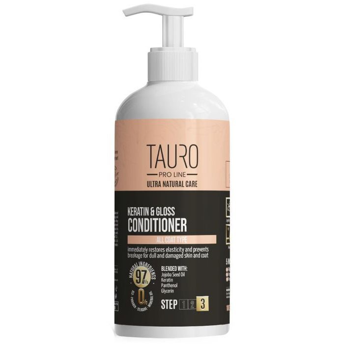 Кондиционер для животных Tauro Pro Line Ultra Natural Care Keratin & Gloss 1000 мл (TPL63610)