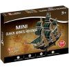 Пазл Cubic Fun 3D Корабль Месть Королевы Анны серия мини (S3031h)
