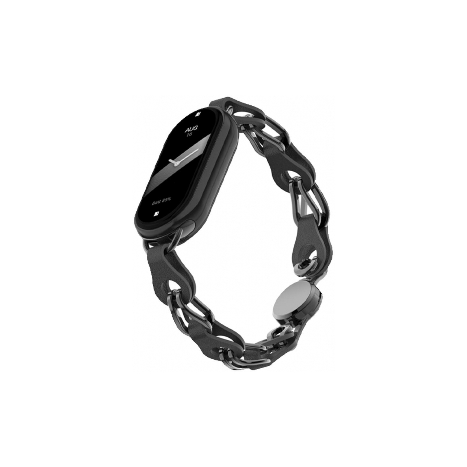 Ремінець до фітнес браслета Armorstandart Chain Wristband для Xiaomi Mi Band 8 Black (ARM69921)