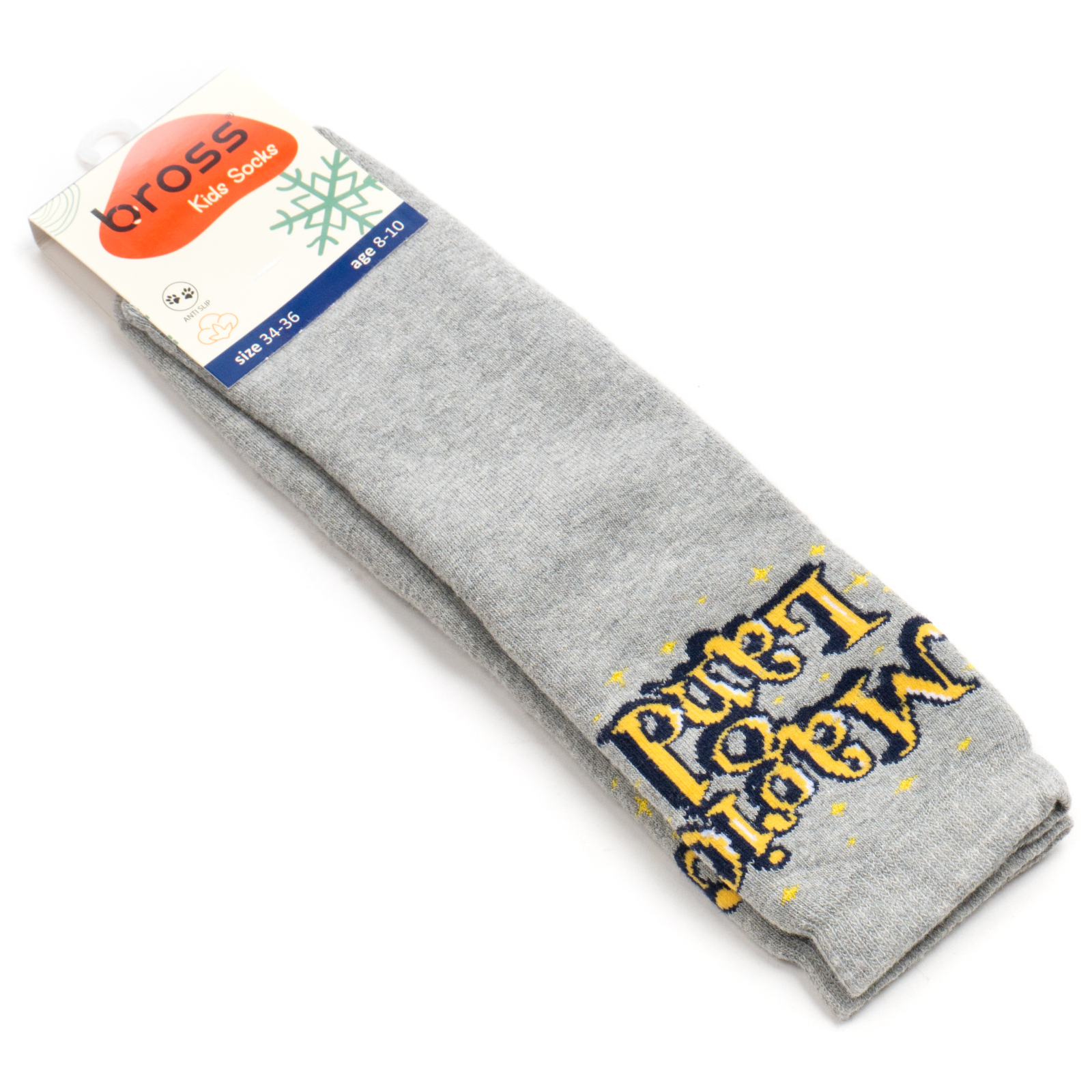 Шкарпетки дитячі Bross махрові MAGIC (10196-8-gray) зображення 2