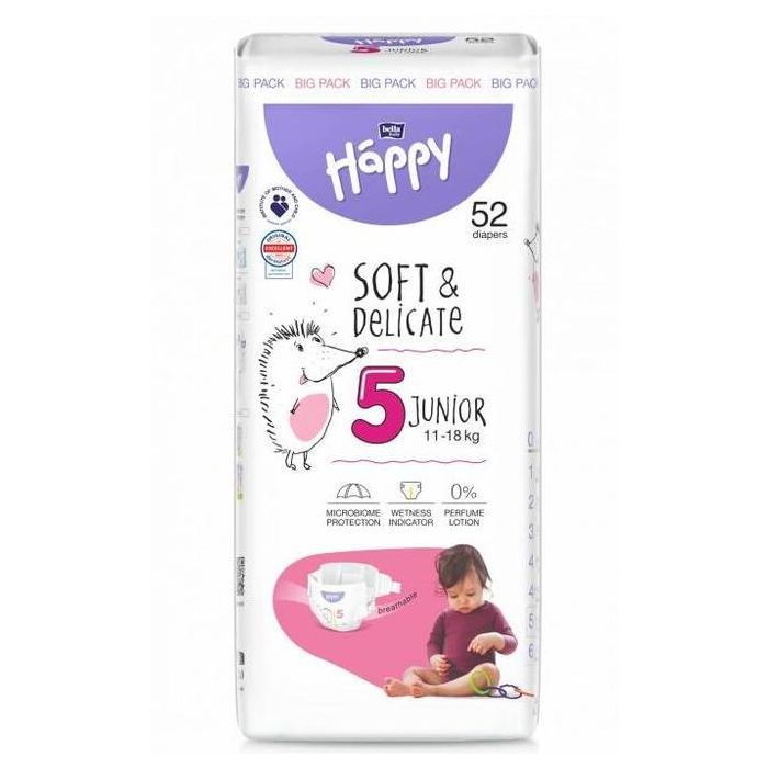 Подгузники Bella Happy 5 Junior 11-18 кг 52 шт (5900516605520)