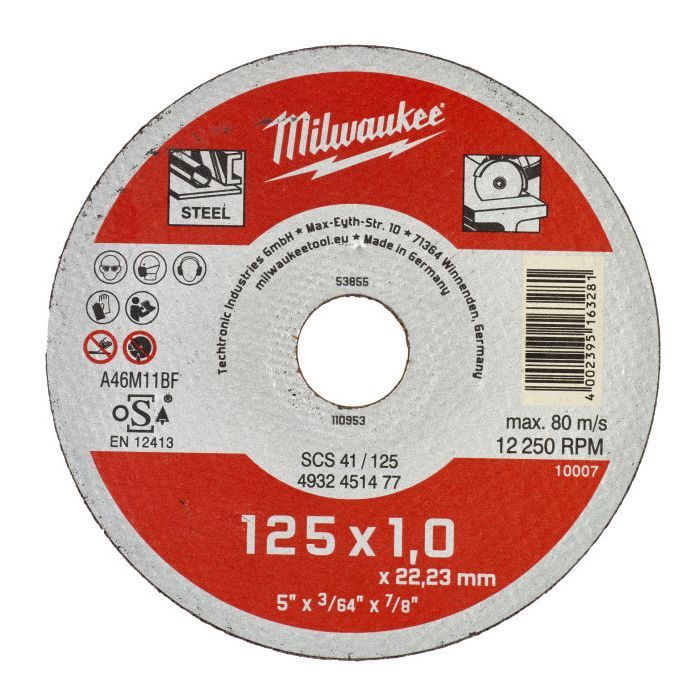 Круг відрізний Milwaukee SCS 41/125х1, 200 шт (4932451478)
