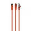 Патч-корд 10м S/FTP Cat 6A CU LSZH orange Cablexpert (PP6A-LSZHCU-O-10M)